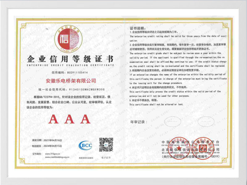 黔南布依族苗族自治州企业信用等级AAA